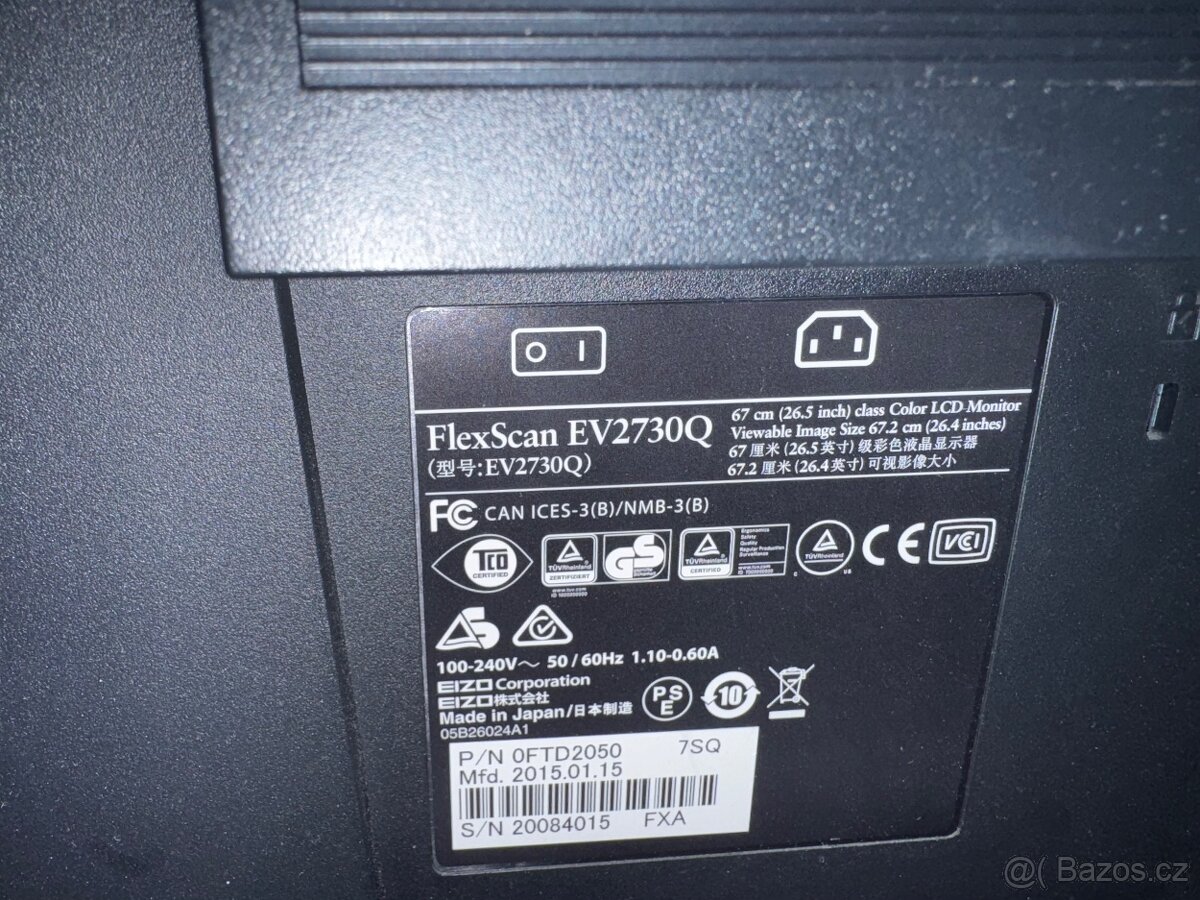 26.5" EIZO FlexScan EV2730Q-BK - 3
