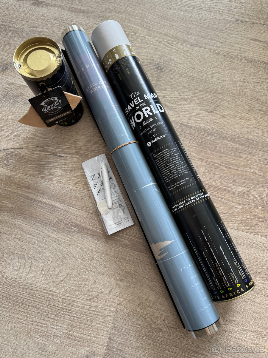 Stírací mapa světa - 3