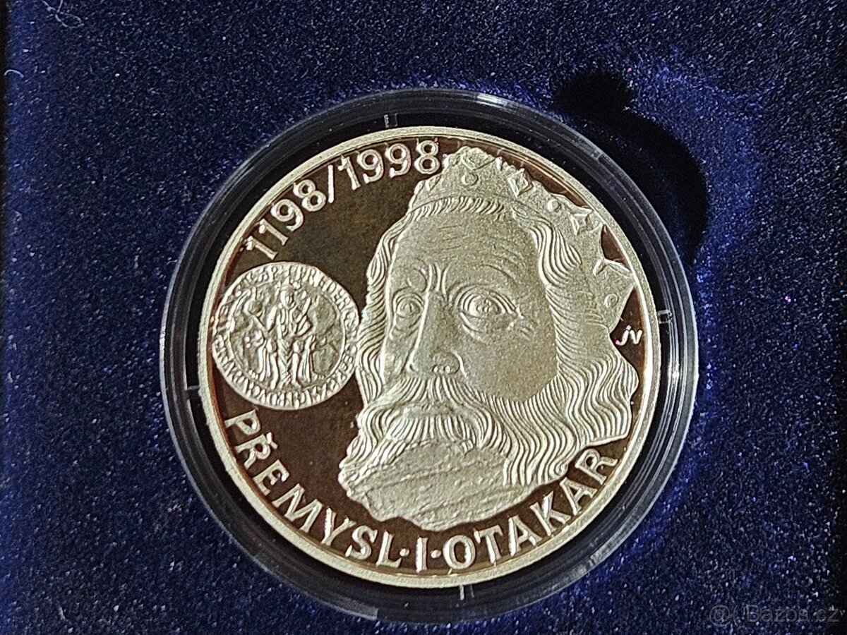 1998-200 Kč 800. výročí korunovace Přemysla I. Otakara-PROOF - 3