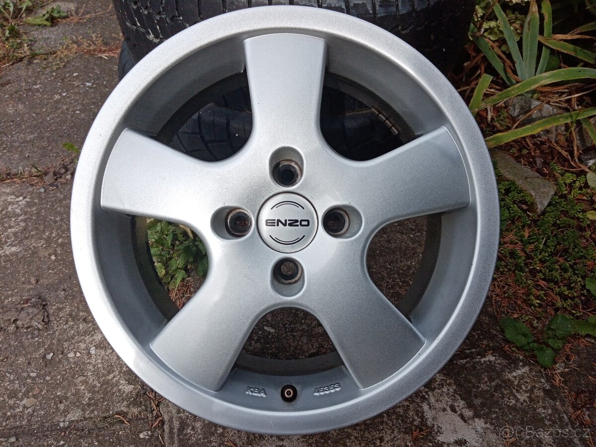 Alu kola ENZO 15ky 4x100 RENAULT DACIA FIAT OPEL - dobírka - 3