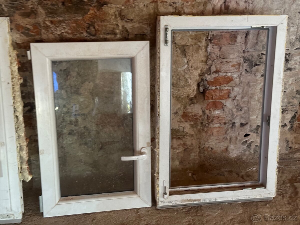 2x starší plastová okna Rehau / ABC okna 60x90 - 3