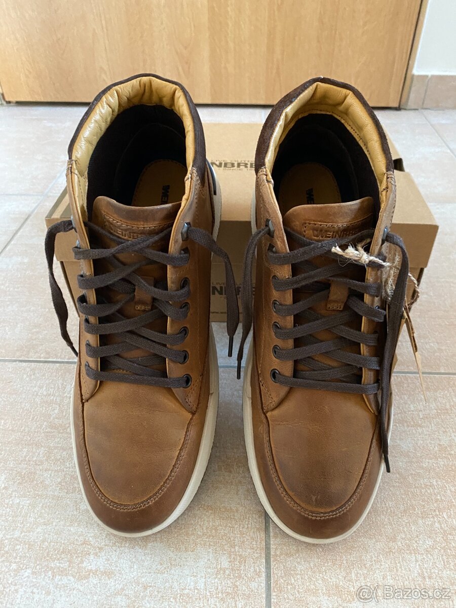 Nové pánské kožené podzimní/zimní boty Weinbrenner - č. 44 - 3