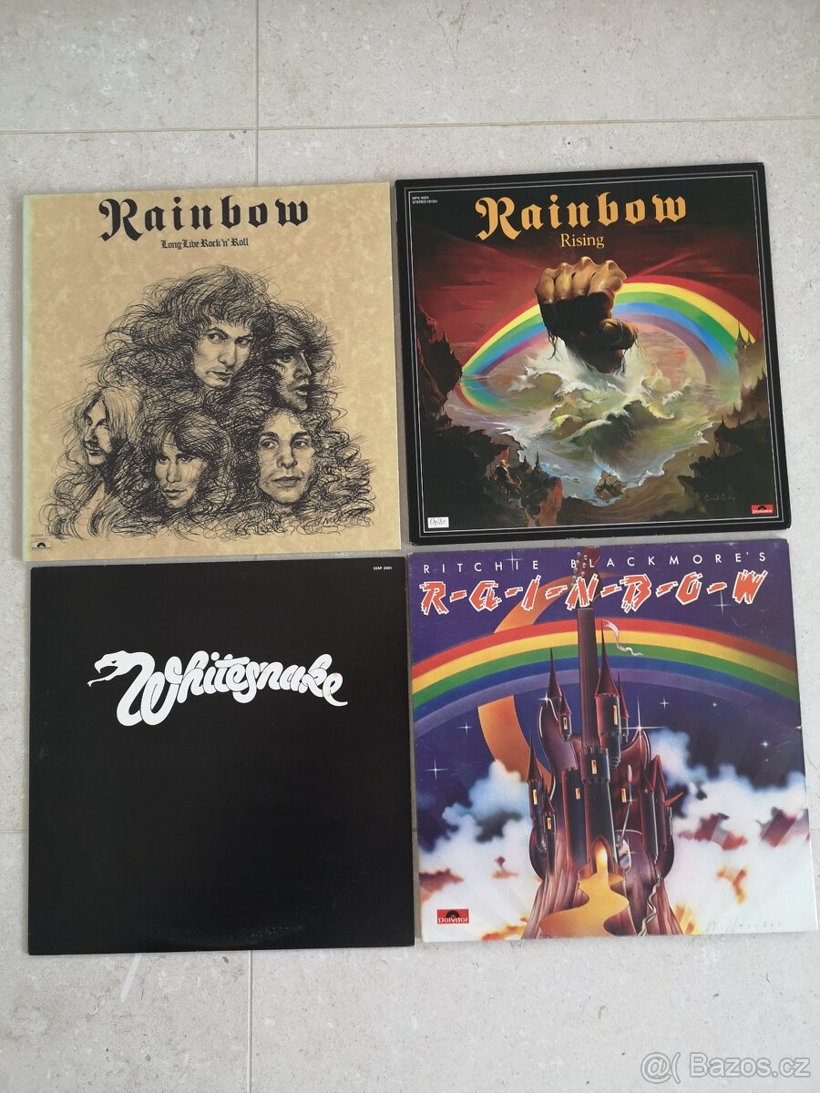 LP desky PINK FLOYD,RAINBOW,RUSH,SANTANA,URIAH HEEP,YES, - 3