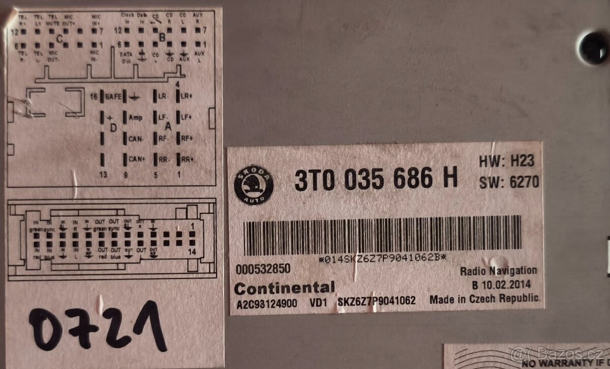 Rádio škoda Yeti - 3