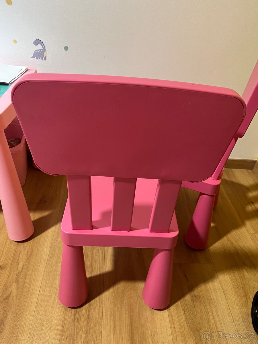 Dětský stoleček ikea plus dvě židličky - 3