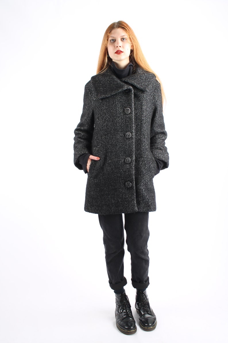 Vlněný značkový kabát H&M - 3