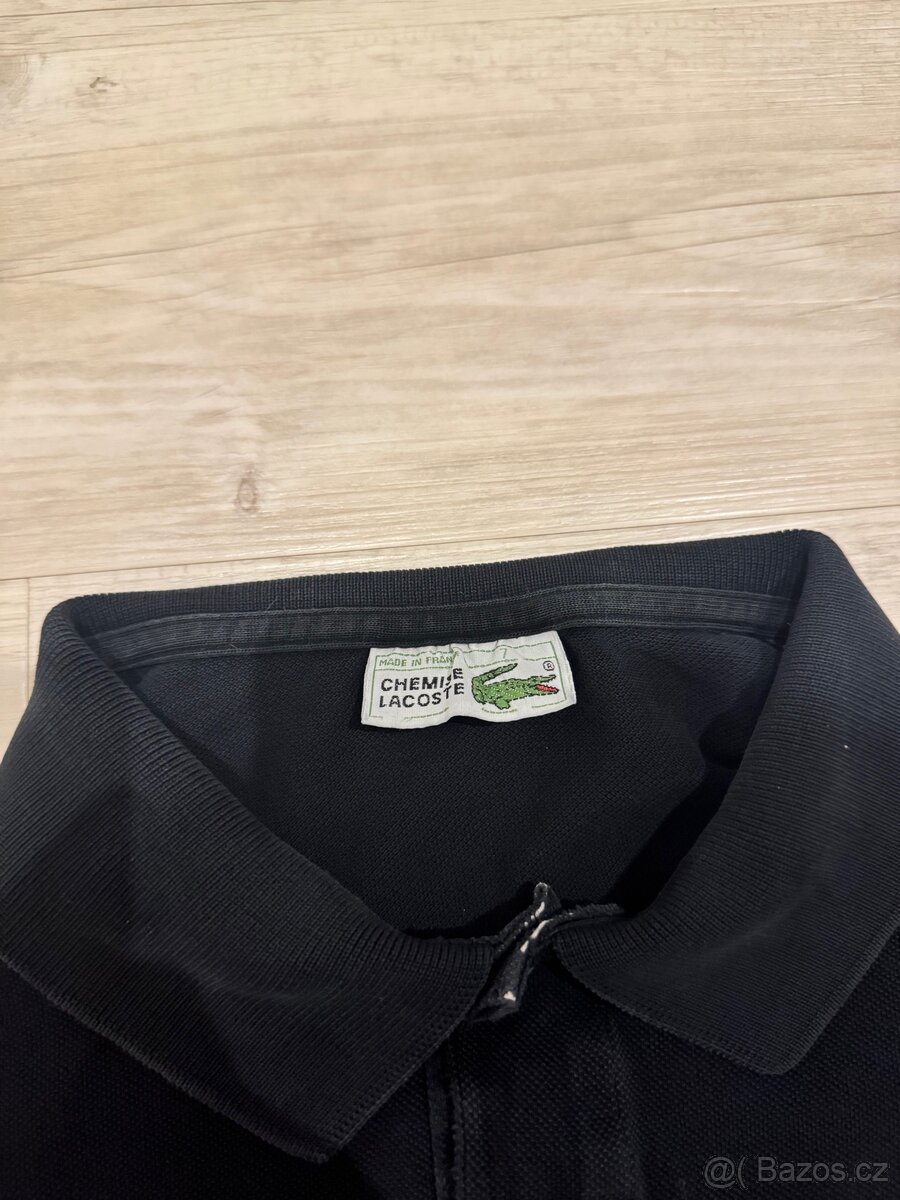 Lacoste černé tričko polo tričko - 3