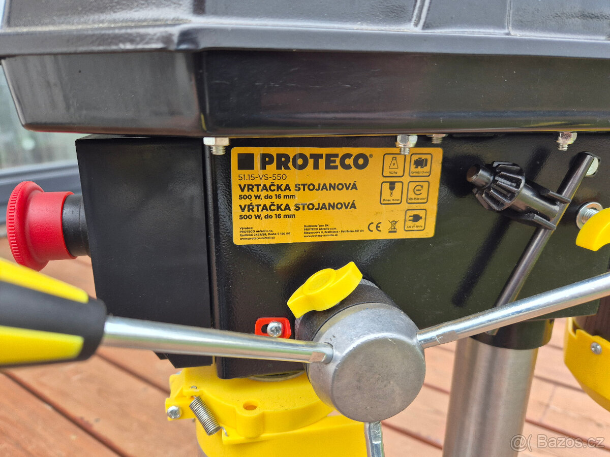 Zánovní stojanová vrtačka Proteco 500 W - 3