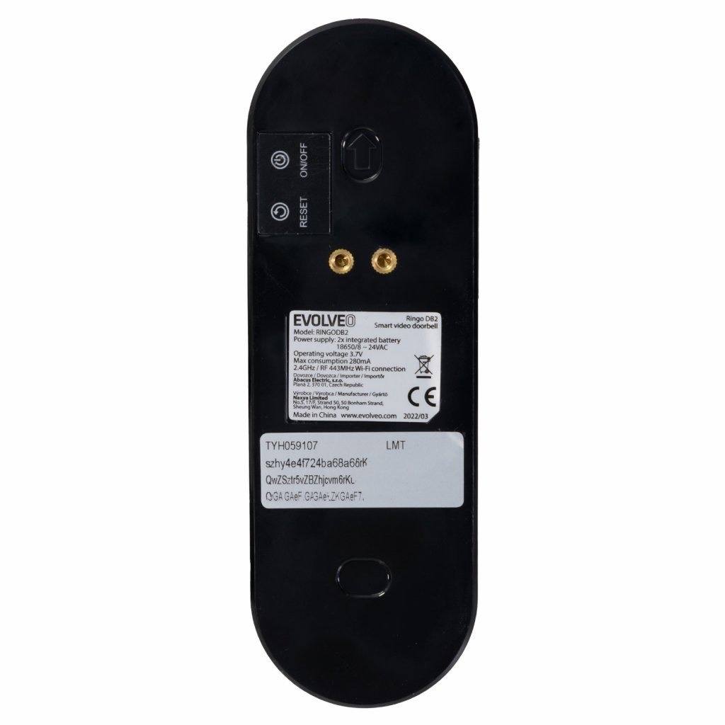 EVOLVEO Ringo DB2 - TUYA bezdrátový chytrý videozvonek - 3
