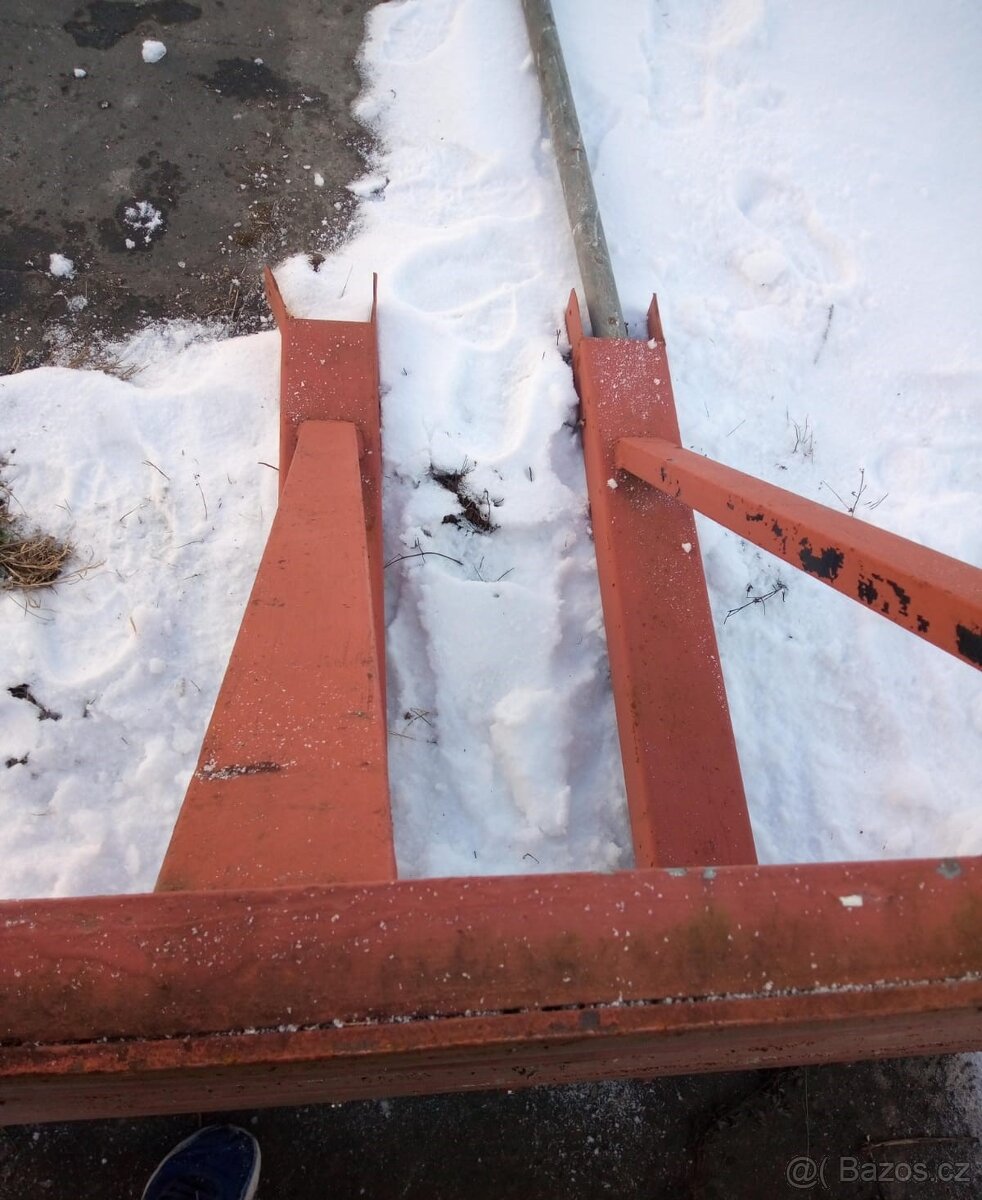 Kovová radlice, hrablo na sníh - 3