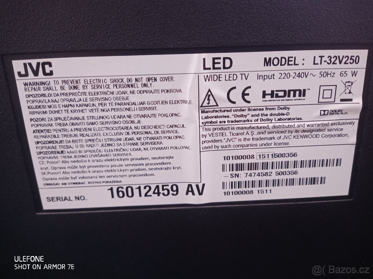 JVC LT-32V250 - 3