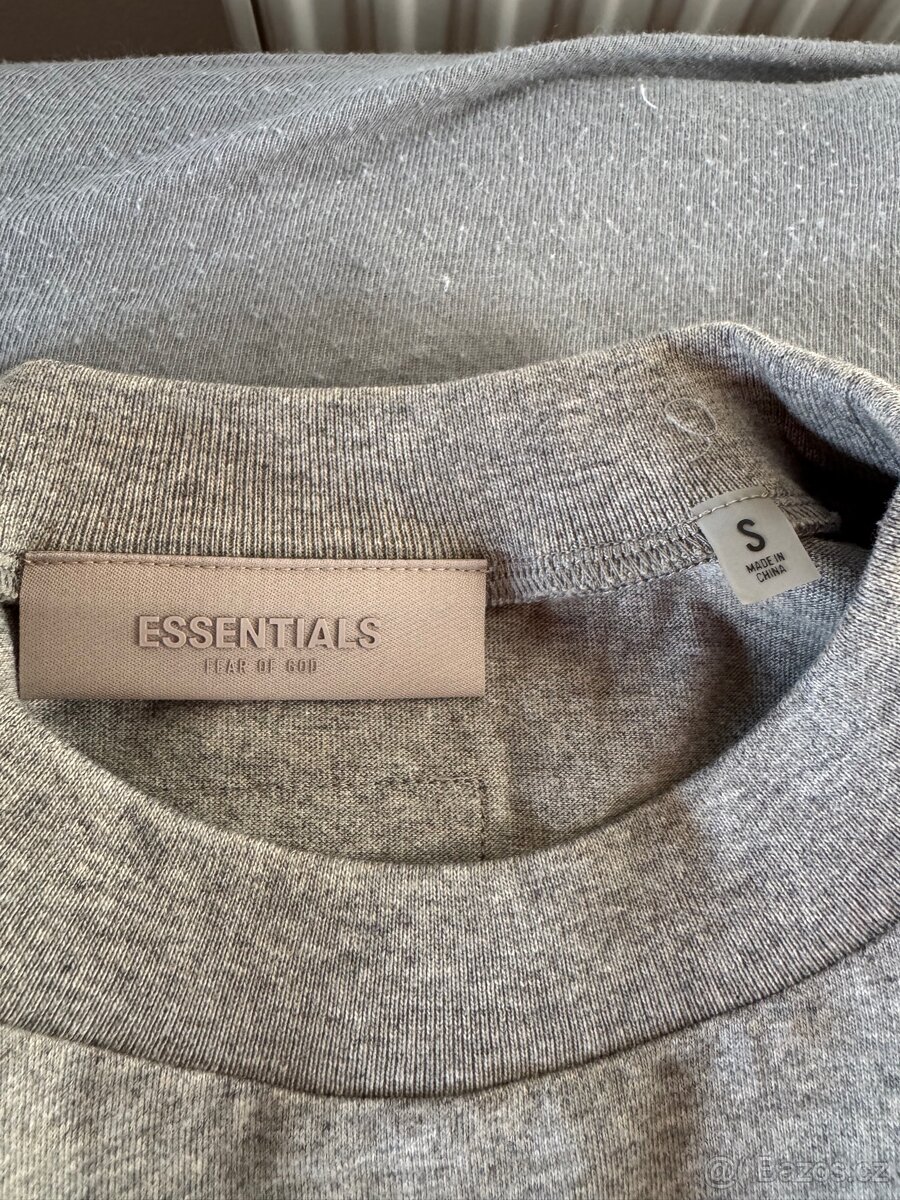 Fear od God Essentials S22 tričko Dark Oatmeal - 3