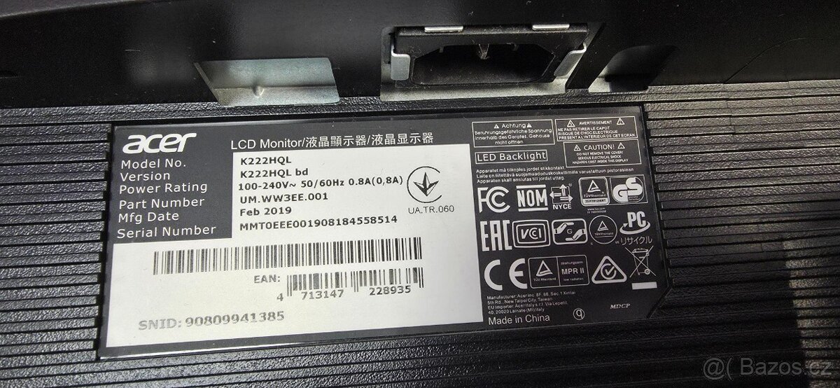 Acer K222HQL LCD 22" - 3