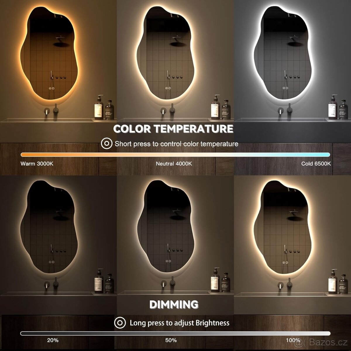 Koupelnové zrcadlo luxus - 3