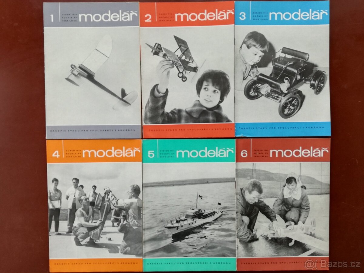 Časopis Modelář ročníky 1963, 1964, 1965, 1966, 1967 - 3