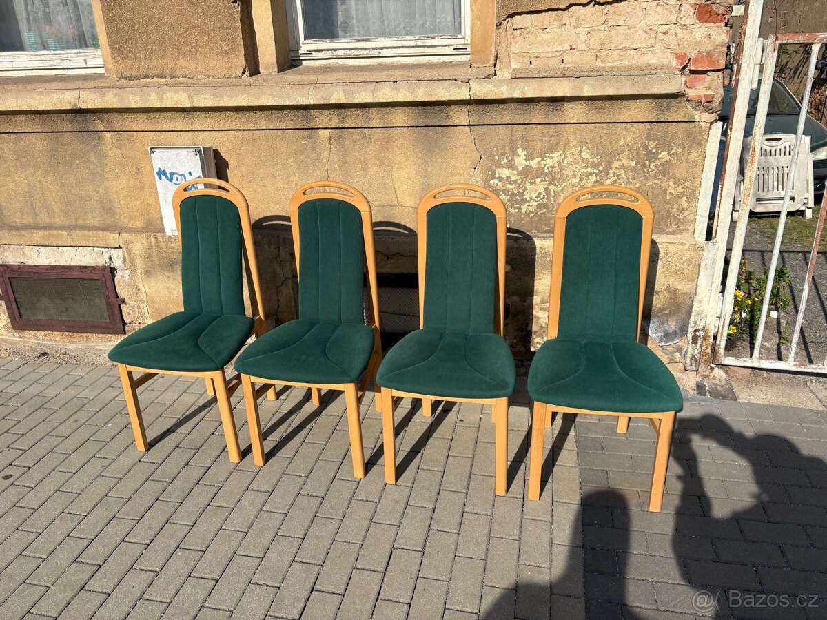 Kuchyňské židle zelené - 3