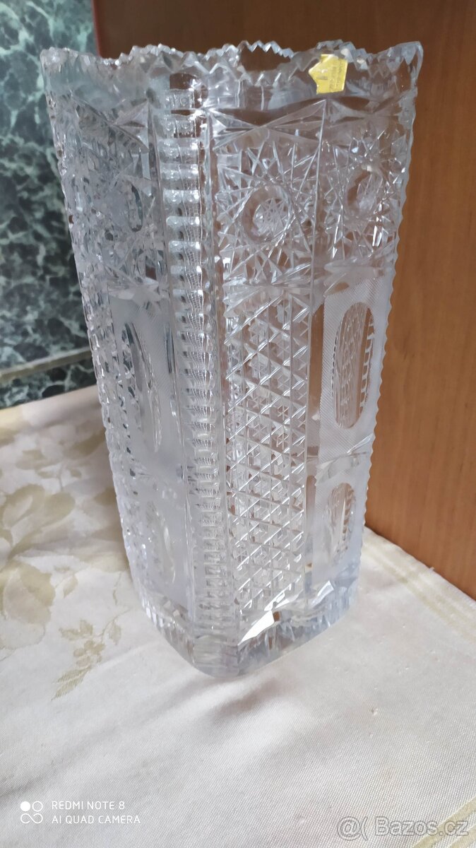 Krištáľová váza , misa - 3