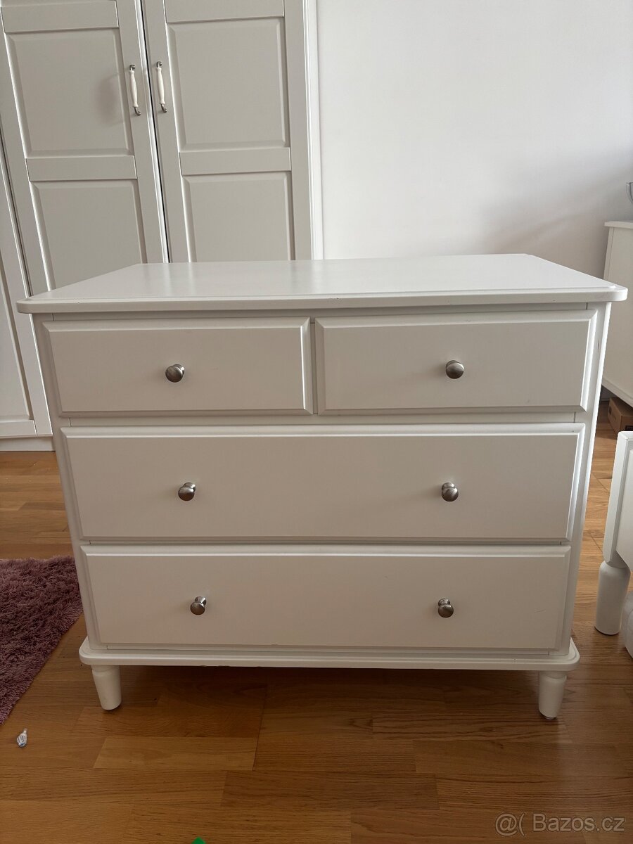 Prodám dvě komody IKEA Tyssedal - bílé - 3