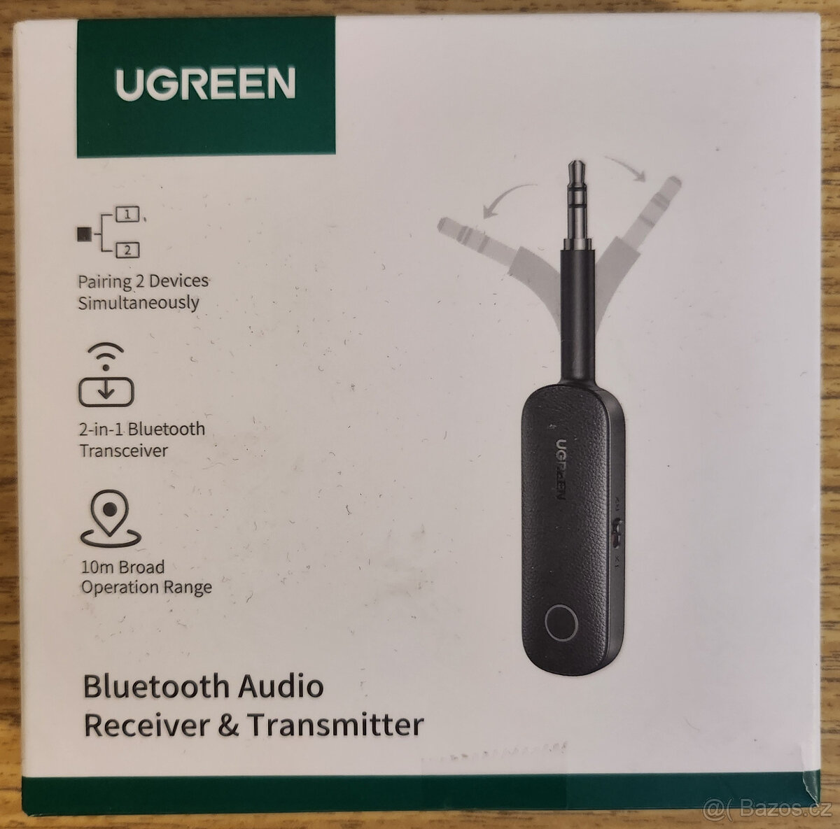 Bluetooth adaptér 2 v 1, Ugreen CM403, Přijímač, Vysílač - 3