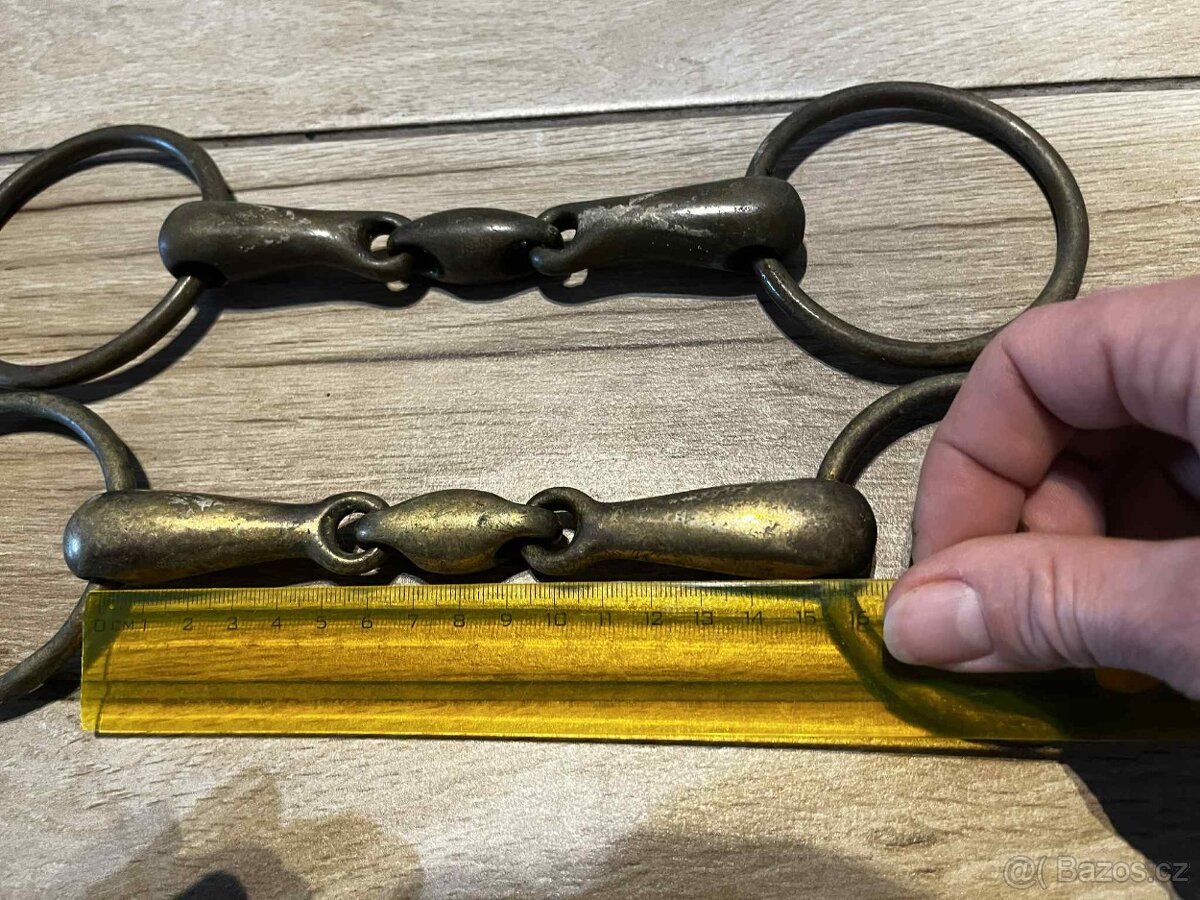 2x lomené stihlo, argentan 13,5 a 14,5cm - 3