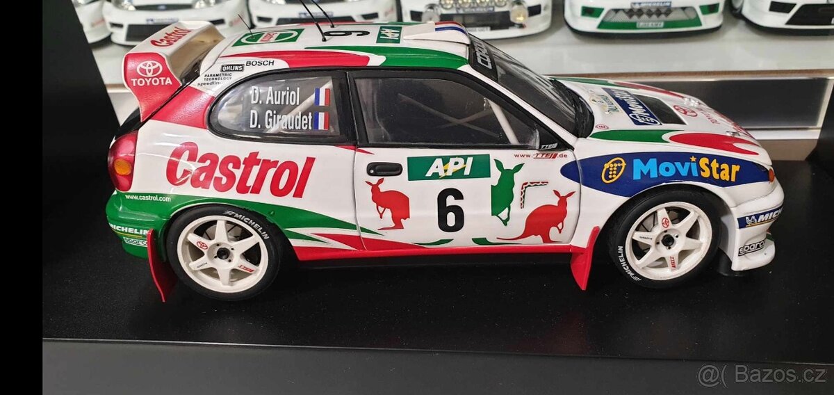 Toyota Corolla wrc 1:18 Autoart rarita rally detailní model - 3