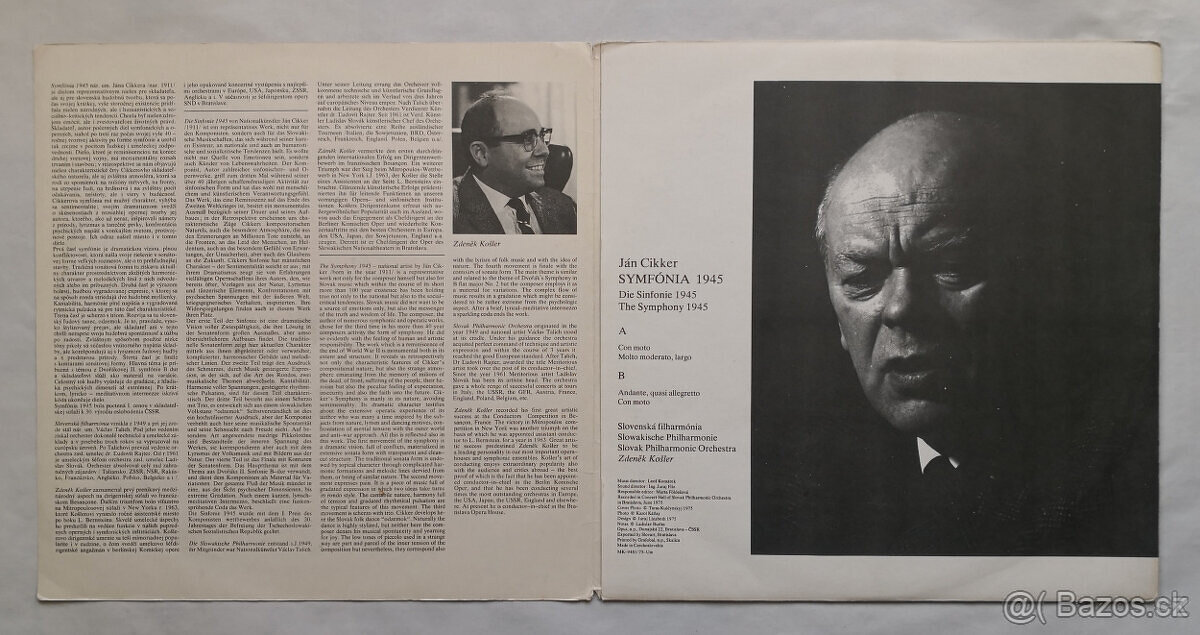 LP Ján Cikker, Slovenská Filharmónia, Zdeněk Košler - Symfó - 3