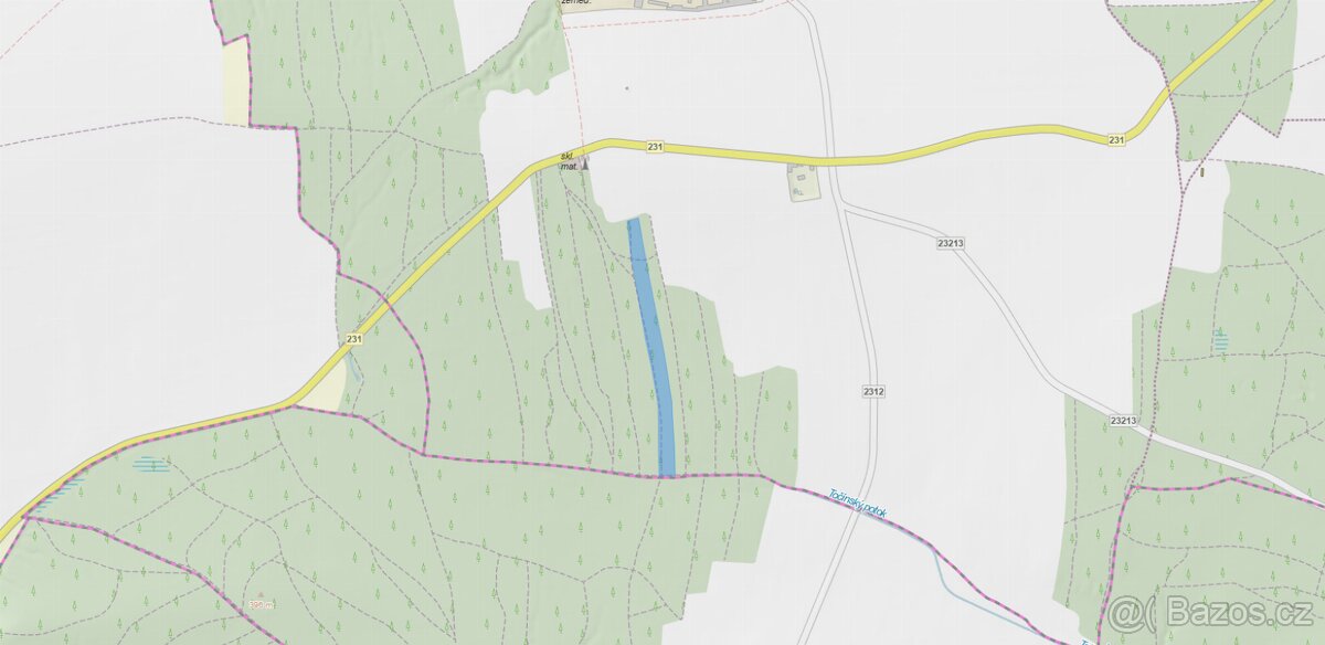 Prodám lesní pozemek v katastrálním území Žichlice u Hromnic - 3