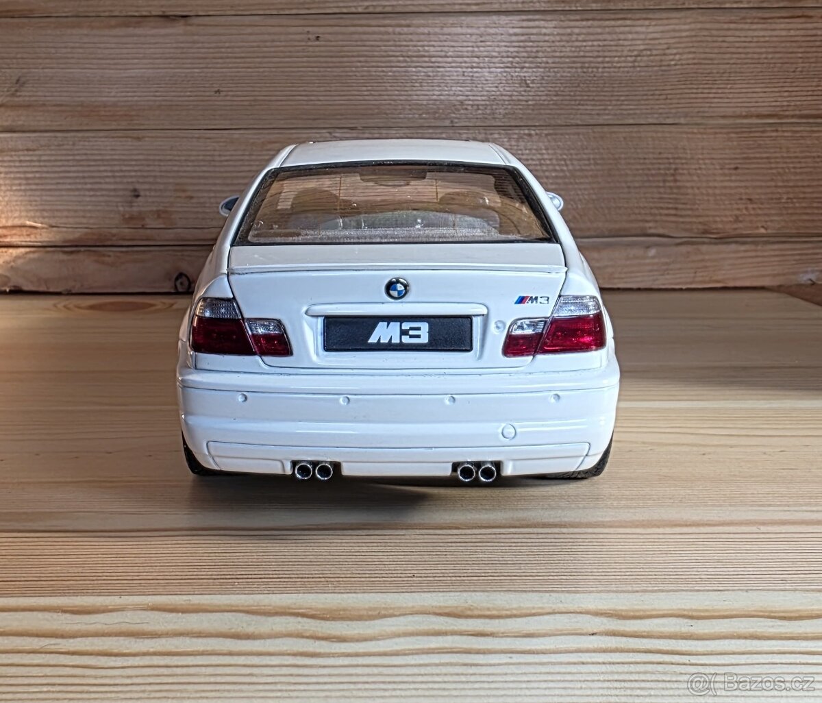 BMW E46 M3 Coupe Alpine White Autoart 1:18 - 3