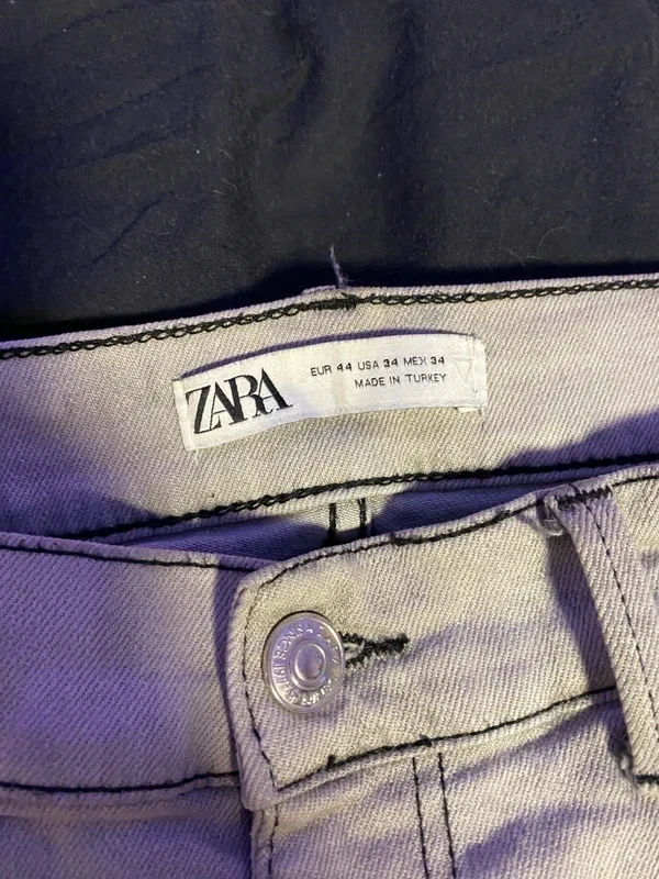 Šedo černé džíny - S - 3