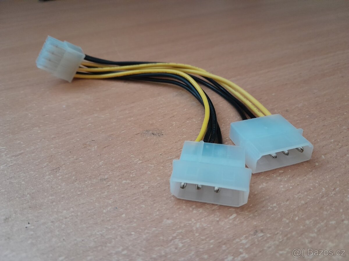 MOLEX KABEL REDUKCE 2x NA 8PIN IHNED K PRODEJI - 3