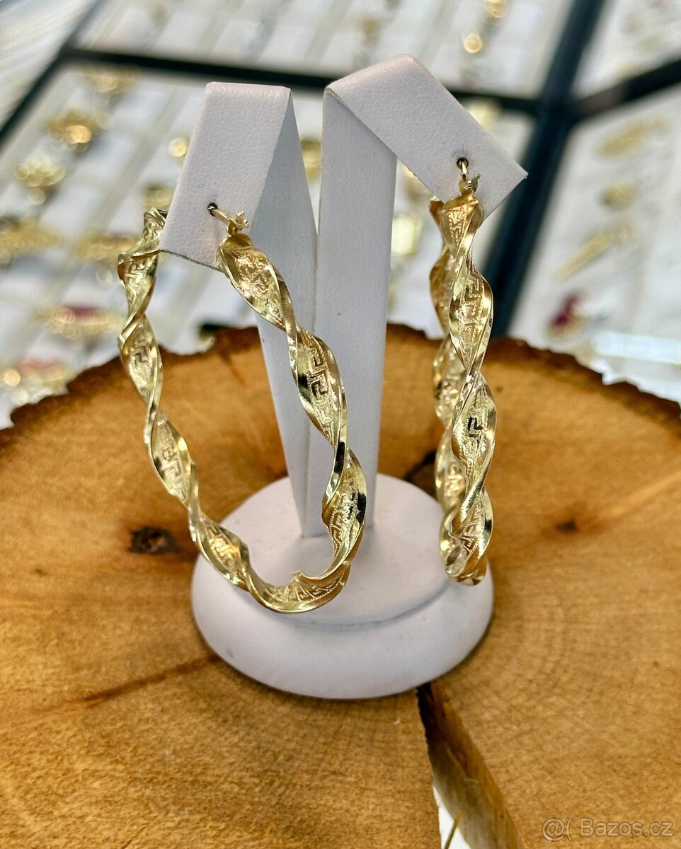 Zlaté náušnice 11,39g - 3