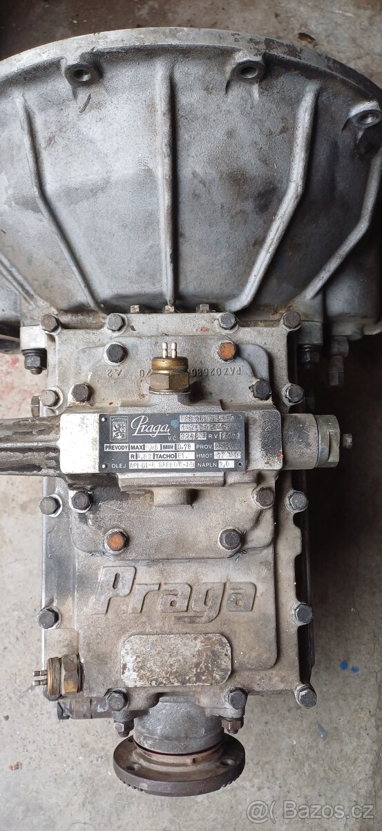 Avia 60 - 75 - 80. Převodovka Praga 5 - 3