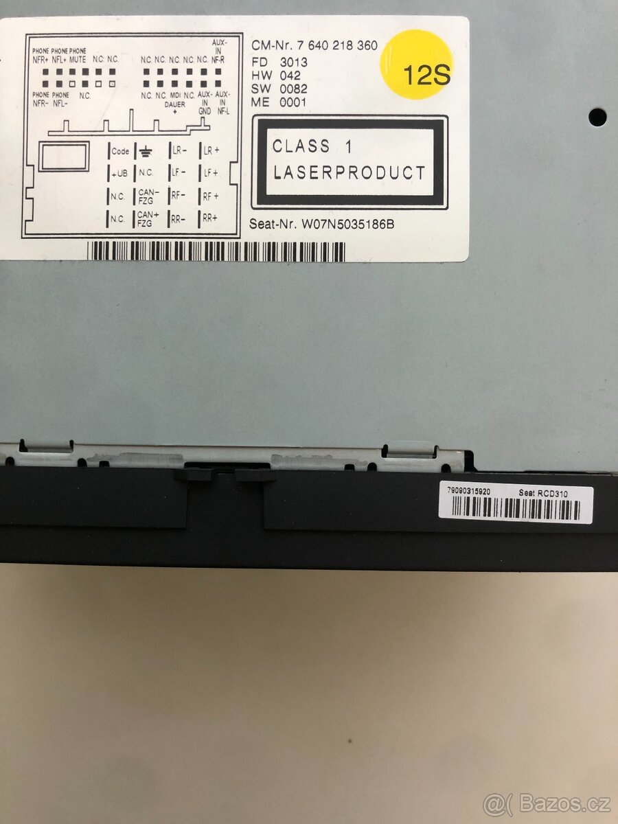 Originál autorádio - 3