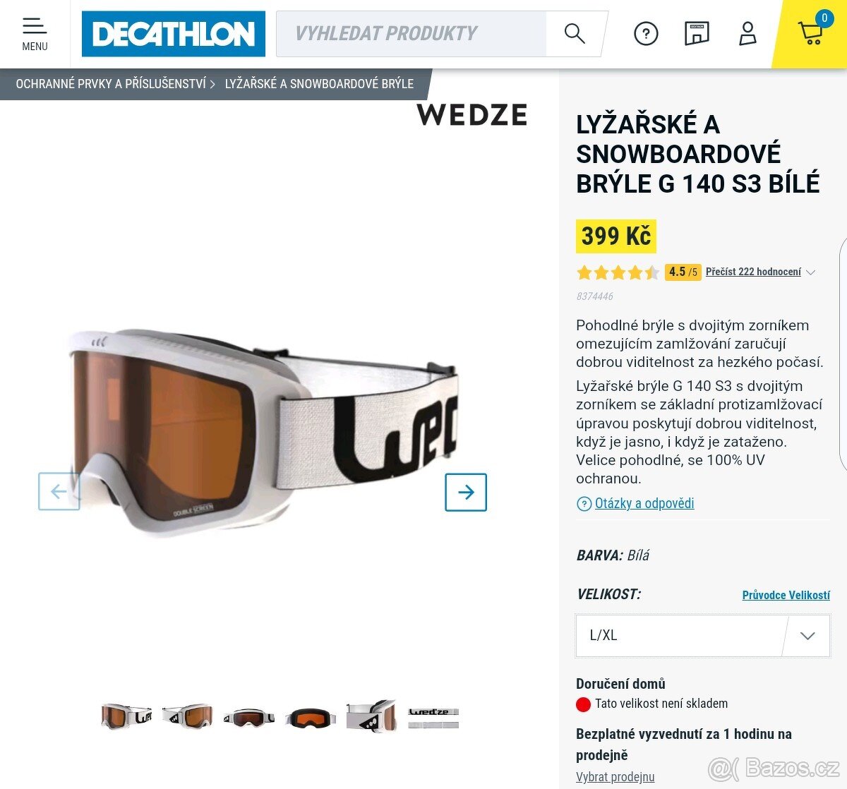 Lyžařské brýle L/XL - 3