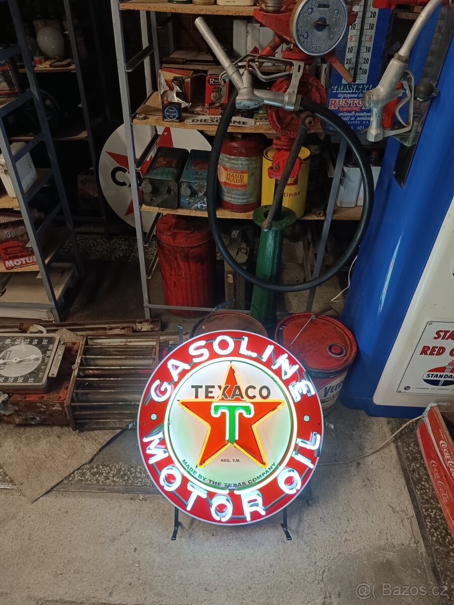 Neon Texaco, dekorace, do garáže - 3