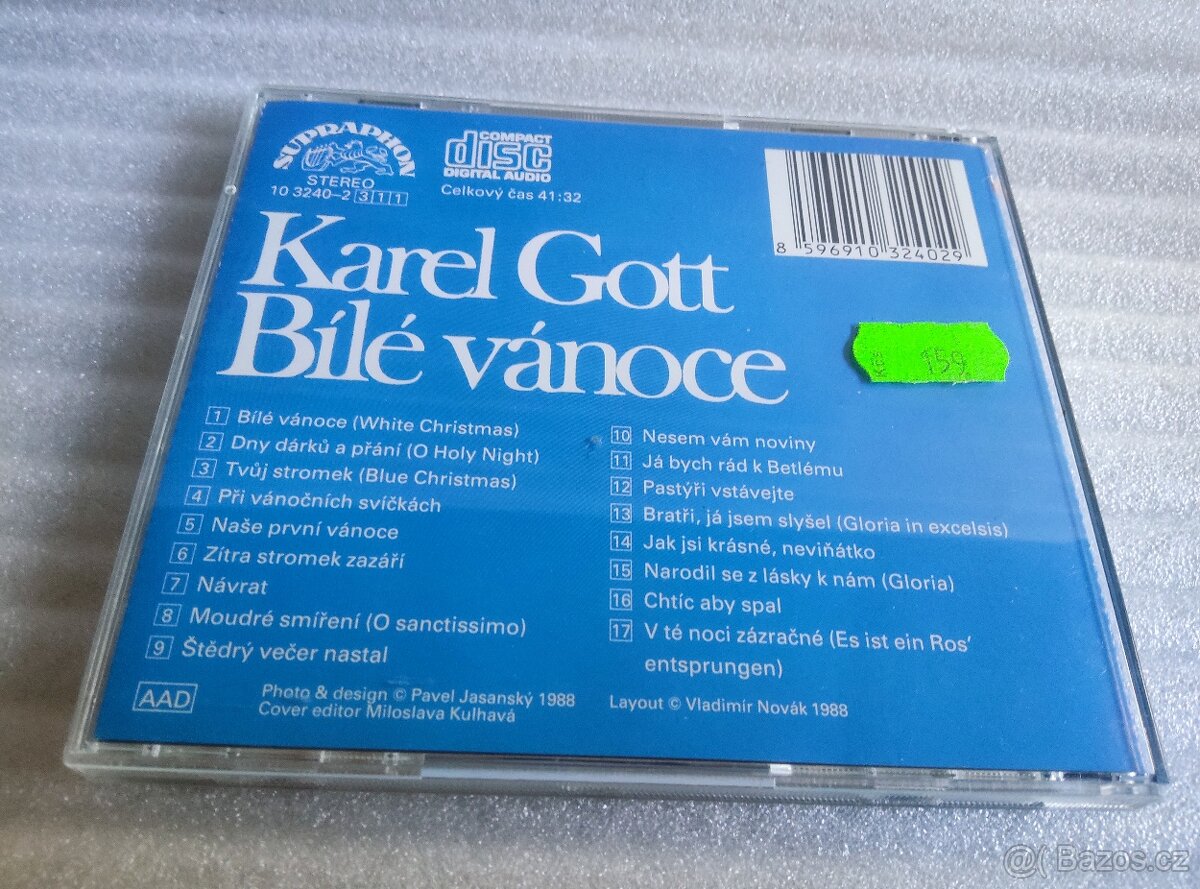 Cd - Karel Gott - Bílé vánoce , 1988 - 3