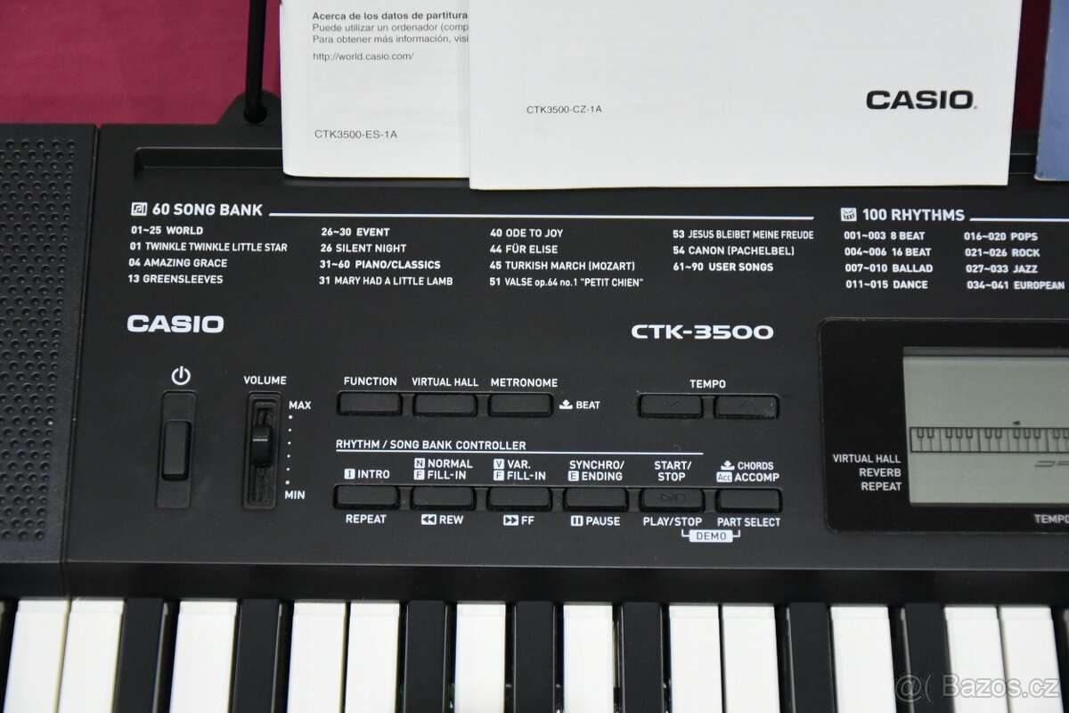 Casio CTK-3500 Elektronické Klávesy - 3