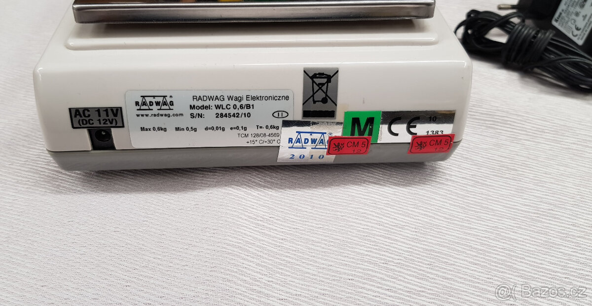 Radwag vysoce přesná digitální zlatnická/laboratorní váha - 3