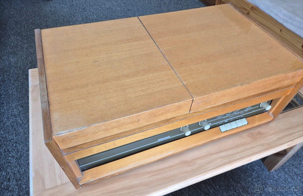 Gramofon rádio Tesla Opereta 1021 A - nefunkční - 3