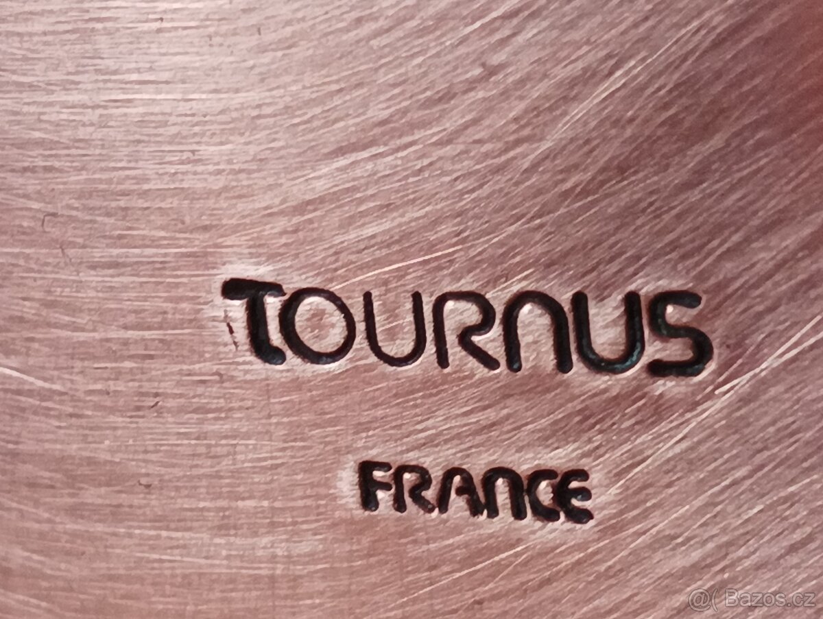 VINTAGE KVALITNÍ MĚDĚNÉ HRNCE TOURNUS FRANCIE 70.LÉTA - 3