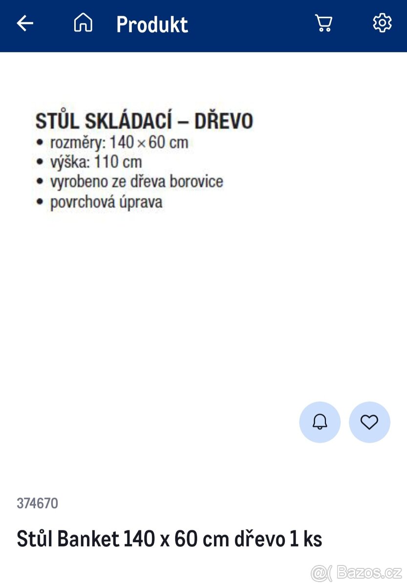 Stůl skládací/ banket - 3