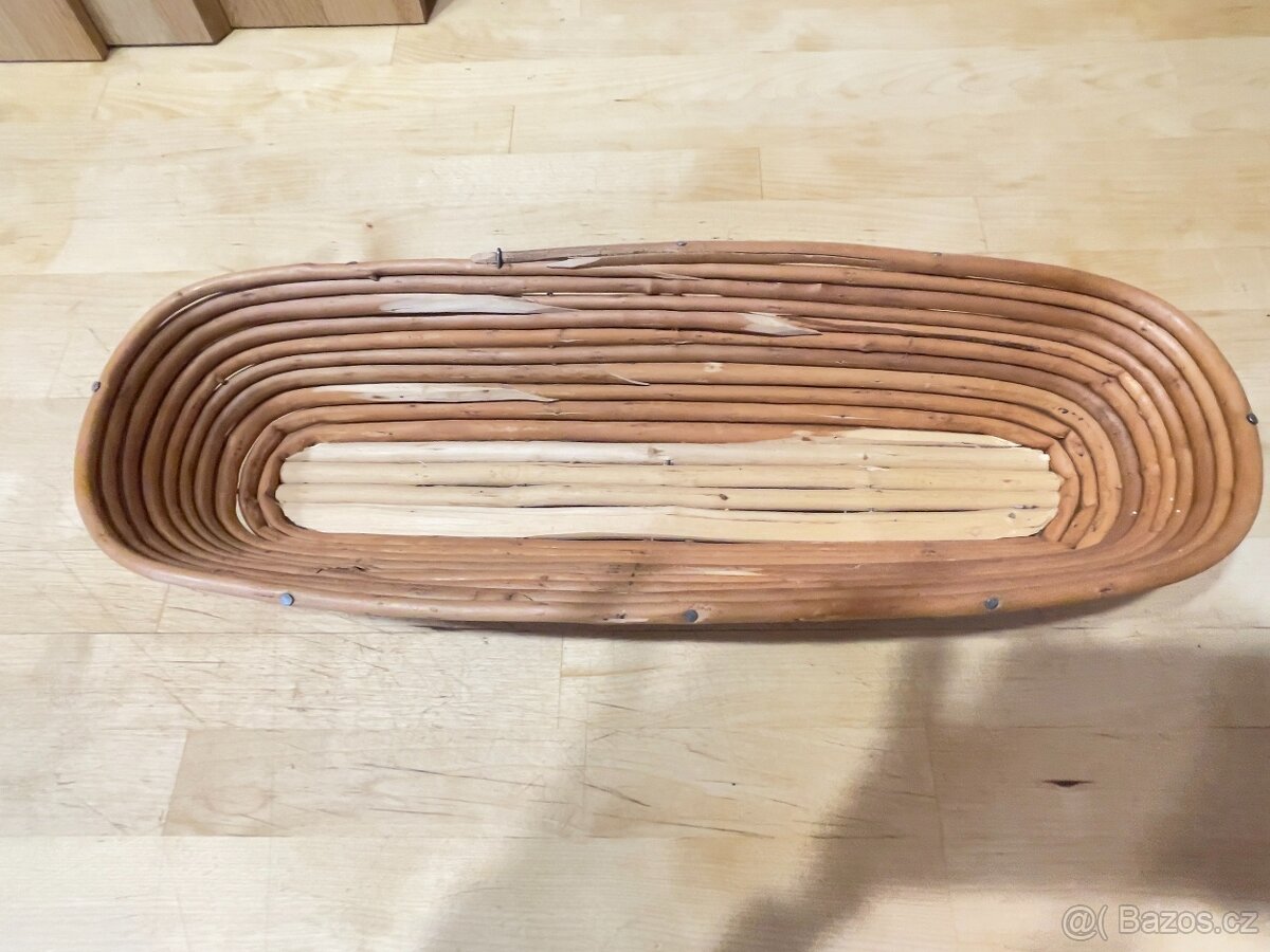 Proutěná oválná ošatka na kynutí chleba NOVÁ - 3