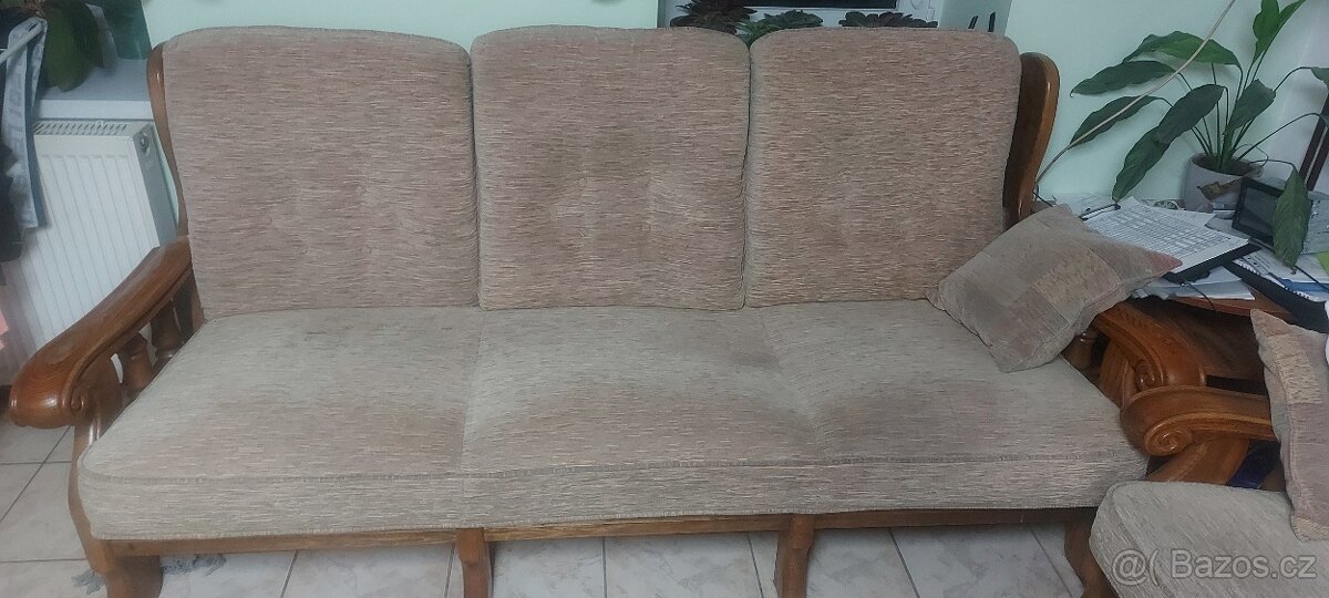Rustikální sedací souprava 3+2+1 - 3
