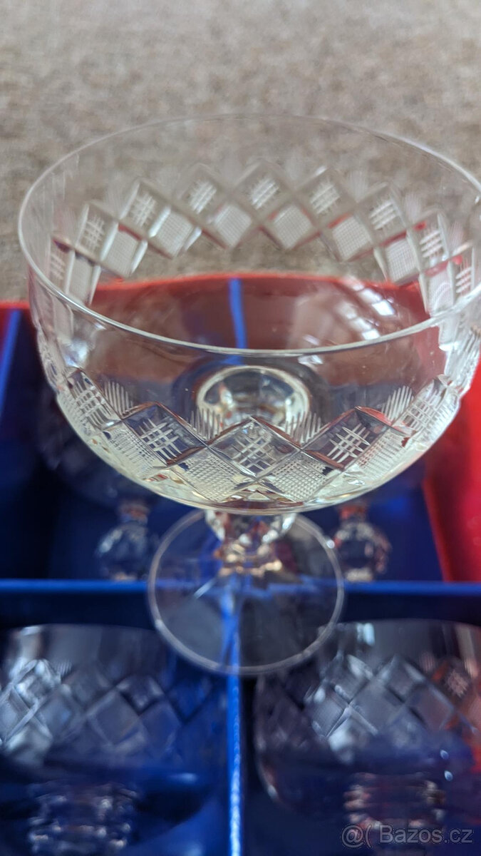 Broušené šampaňské skleničky Bohemia Crystal - 3