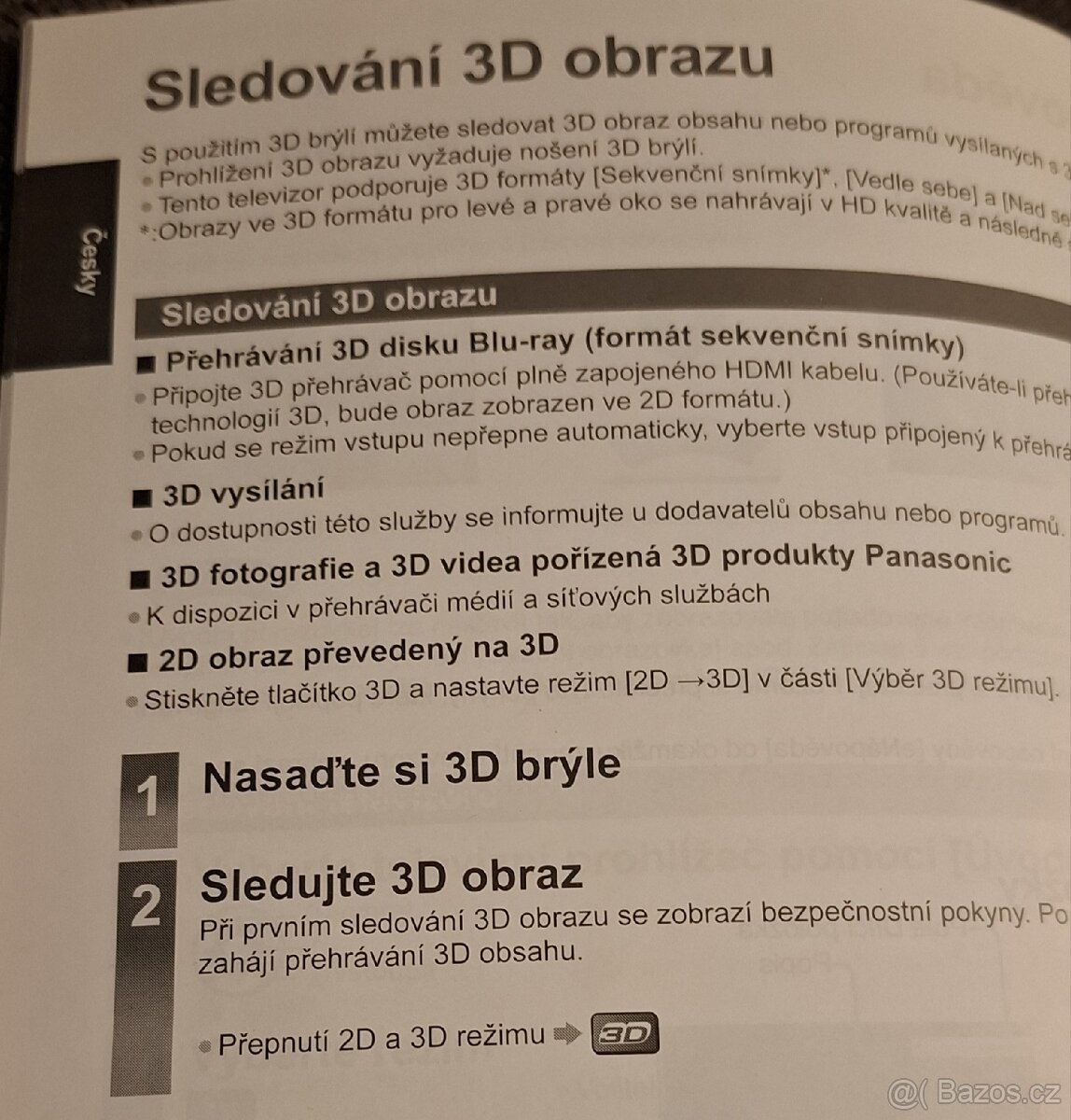 LCD Panasonik 3D - 3