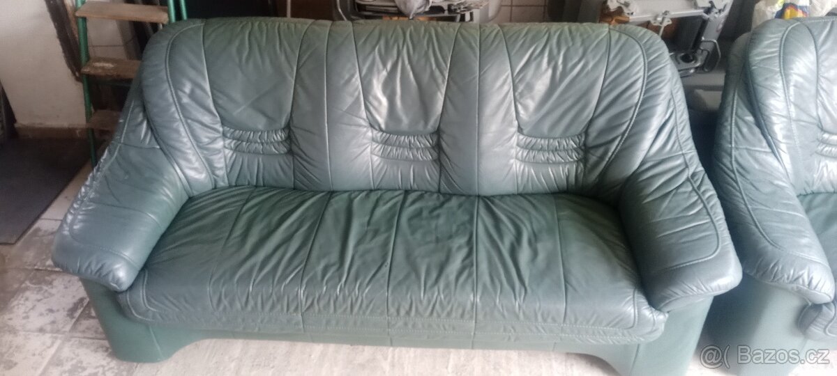 Kožená sedací souprava 3+2 - 3