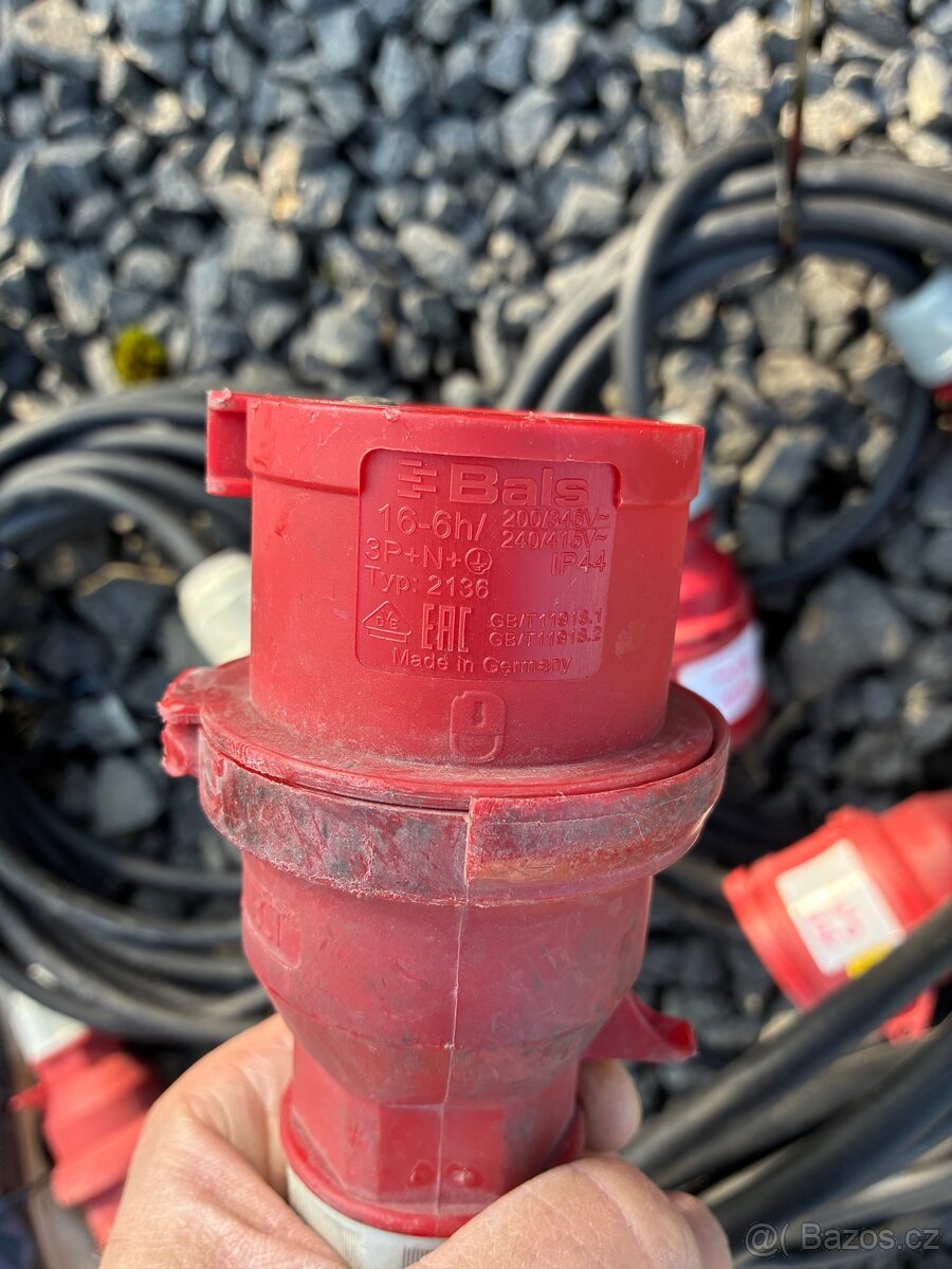 Prodlužovací kabel 380V 3f různé délky - 3