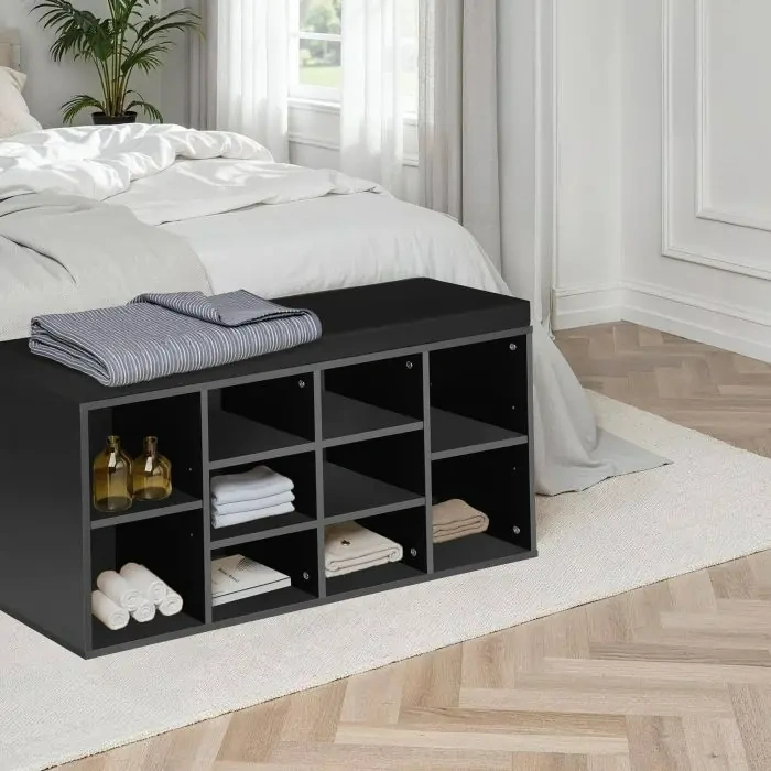 Botník Max černá matná MDF - 3