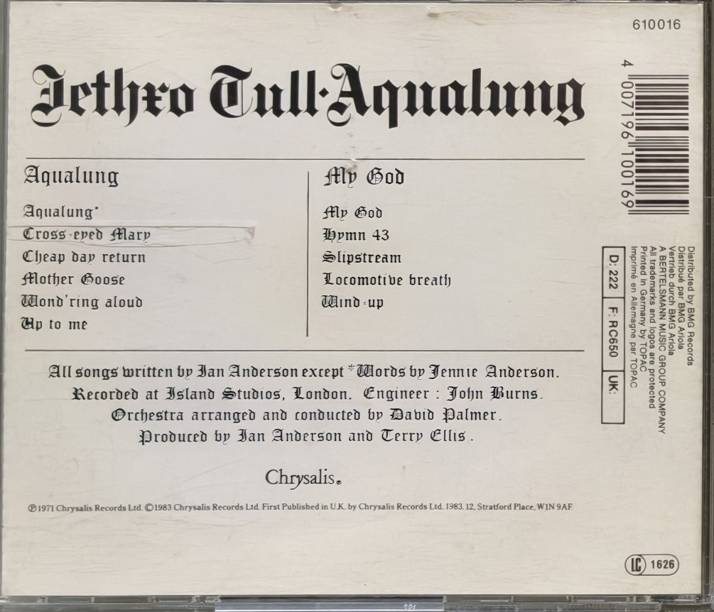 CD Jethro Tull: Různá alba - 3