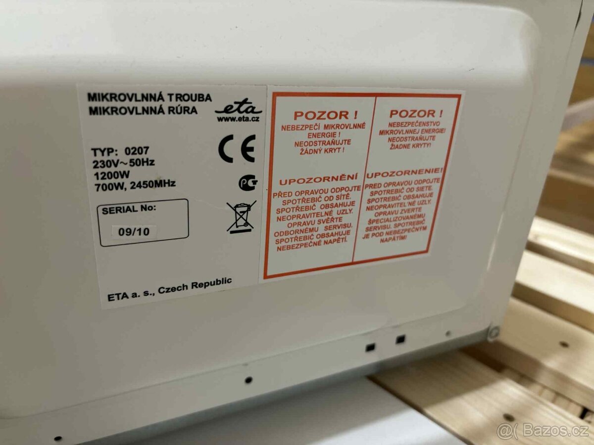 Mikrovlnná trouba Eta - 3